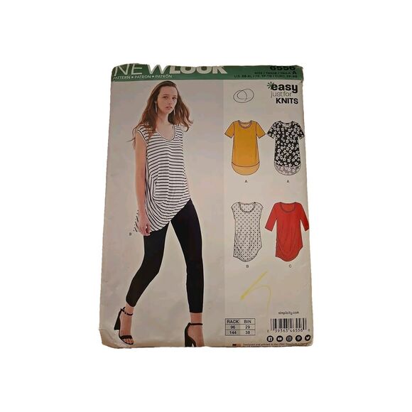 Vtg New Look 6556 A Pullover Top Sizes XS-XL Uncut Factory Folded Sewing Pattern - Picture 1 of 4
